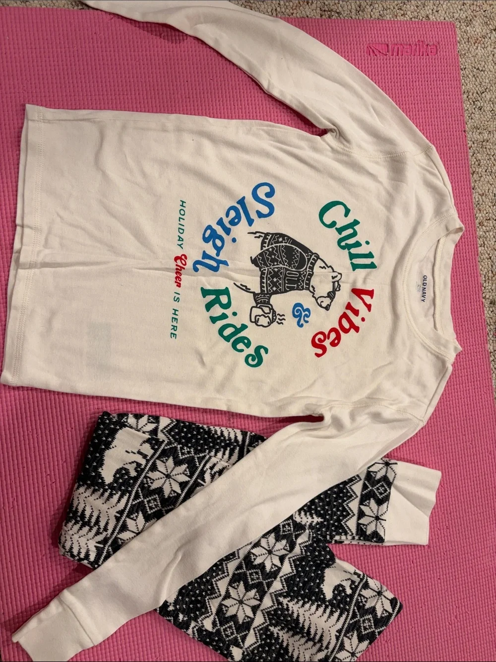 2 set of pajamas in size 10/12(unisex)